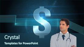  Presentation with pediatrics toddler and doctor - Cool new slide deck with confident doctor with arms cross backdrop and a ocean colored foreground