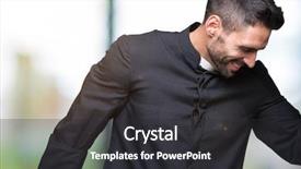  Presentation with christian church - Slide set featuring confident listening to music background and a dark gray colored foreground