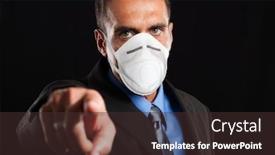  Presentation with finger - Audience pleasing presentation consisting of confident-masked-businessman-pointing backdrop and a tawny brown colored foreground