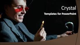  Presentation with black man - Presentation theme with confident-mature-man-in-stylish background and a black colored foreground