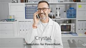  Presentation with confident - PPT layouts with confident-middle-age-man and a light gray colored foreground