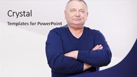  Presentation with old age - Presentation design featuring multiple color half tone pattern abstract background background and a white colored foreground