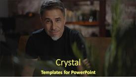  Presentation with older adult - Theme featuring confident-older-white-man background and a  colored foreground