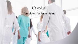 Presentation with stepping - Slides having confident-paramedics-stepping background and a white colored foreground