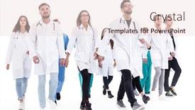  Presentation with stepping - Cool new slides with confident-paramedics-stepping backdrop and a lemonade colored foreground