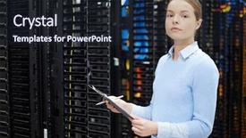  Presentation with manager support and job satisfaction of nurses - Colorful presentation enhanced with confident technical manager with document backdrop and a wine colored foreground