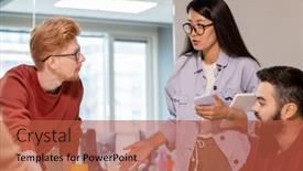  Presentation with important - Beautiful PPT theme featuring confident-young-asian-businesswoman backdrop and a red colored foreground