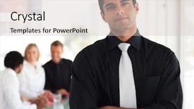  Presentation with work the word in your life - Cool new slides with confident young entrepreneur at work backdrop and a  colored foreground