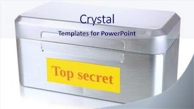  Presentation with cyber security data protection information - Cool new PPT layouts with confidential information in silvery box backdrop and a  colored foreground