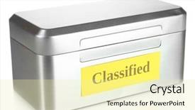  Presentation with research methodology flowchart information operation - Presentation theme consisting of exchange goods - good winning combination of cards background and a sky blue colored foreground