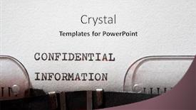  Presentation with information - Colorful presentation design enhanced with confidential-information-phrase-written backdrop and a white colored foreground