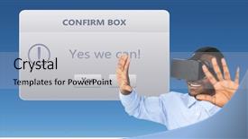  Presentation with composite material glass fiber - Beautiful theme featuring confirmation - digital composite of businessman looking backdrop and a  colored foreground