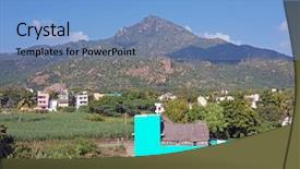  Presentation with himalaya - PPT layouts having confirmation - mountain arunachala is the oldest background and a teal colored foreground