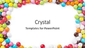  Presentation with frame - Audience pleasing presentation theme consisting of confiserie - colorful candies frame isolated backdrop and a  colored foreground