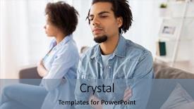  Presentation with people conflict - PPT theme consisting of r - people relationship difficulties conflict background and a seafoam green colored foreground