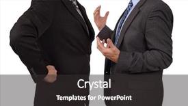  Presentation with conflict management - PPT theme having conflict in office business executive background and a dark gray colored foreground