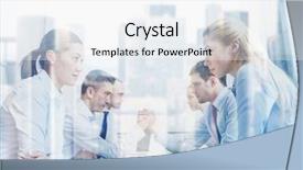  Presentation with wrestling - Theme consisting of conflict negotiation - business people crisis and confrontation background and a white colored foreground