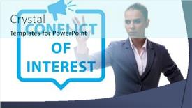  Presentation with conflict - Slides featuring conflict-of-interest-concept background and a arctic colored foreground
