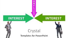  Presentation with conflict - Theme with conflict-of-interest-concept background and a white colored foreground