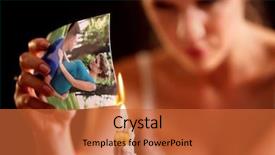  Presentation with broken heart - Amazing theme having conflict resolution - broken heart woman couple break backdrop and a red colored foreground