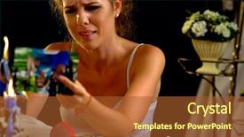  Presentation with broken heart - Presentation theme featuring conflict resolution - wedding memories broken heart woman background and a red colored foreground