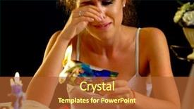  Presentation with divorce - Slide set consisting of conflict resolution - wedding memories broken heart woman background and a red colored foreground