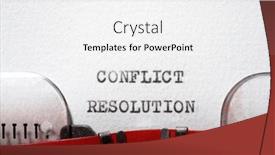  Presentation with conflict resolution - PPT layouts enhanced with conflict-resolution-text-written background and a white colored foreground