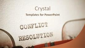  Presentation with conflict resolution - PPT layouts having conflict-resolution-text-written background and a sky blue colored foreground