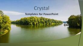  Presentation with rivers - PPT layouts having confluence-of-vltava-and-labe background and a light blue colored foreground