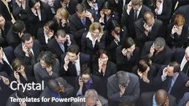  Presentation with small group top view - Slides enhanced with conformity - elevated view of large group background and a dark gray colored foreground