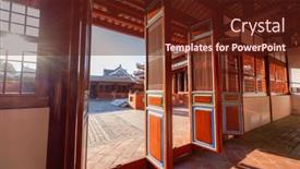  Presentation with taiwan - Theme enhanced with confucius-temple-in-tainan-taiwan background and a tawny brown colored foreground