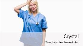  Presentation with autoimmune disease medical concept - Audience pleasing slide deck consisting of confuse and wonder about question backdrop and a  colored foreground