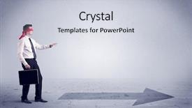  Presentation with jesus touched the blind - Colorful theme enhanced with confused blind salesman standing backdrop and a  colored foreground