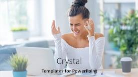  Presentation with podcast - Slide set having confused-frustrated-young-businesswoman-studying background and a lemonade colored foreground