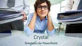  Presentation with secretary - Cool new presentation theme with  backdrop and a  colored foreground