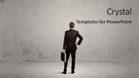  Presentation with sales - Slide set consisting of confused sales person having background and a light gray colored foreground