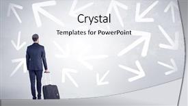  Presentation with welcome back 2020 - Amazing PPT theme having confusion free - businessman with back walking away backdrop and a white colored foreground