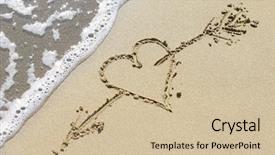  Presentation with broken heart - Slide deck with cong - broken heart background and a soft green colored foreground