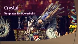  Presentation with dragon - Cool new theme with cong - dragon fountain at the back backdrop and a wine colored foreground