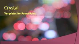  Presentation with traffic congestion - PPT theme enhanced with congested - bokeh of city traffic congestion background and a tawny brown colored foreground