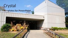  Presentation with gold mine - Cool new PPT theme with congrad - reed gold mine state historic backdrop and a light blue colored foreground