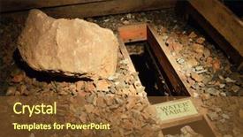  Presentation with gold mine - Theme consisting of congrad - reed gold mine underground interior background and a tawny brown colored foreground