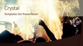  Presentation with lunar new year of the pig - Cool new PPT layouts with congrats - new year concept - cheering backdrop and a cream colored foreground