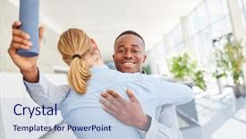  Presentation with university - Audience pleasing PPT theme consisting of congratulation passing college - african student successful university completion backdrop and a  colored foreground