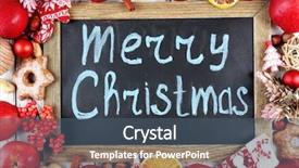  Presentation with congratulation - Cool new theme with congratulation red orange - christmas frame with apples cookies backdrop and a ocean colored foreground