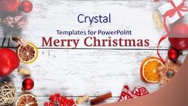  Presentation with congratulation - Beautiful slides featuring congratulation red orange - christmas frame with apples cookies backdrop and a sky blue colored foreground