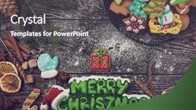  Presentation with new years - PPT theme having congratulation red orange - homemade ginger cookies for new background and a  colored foreground