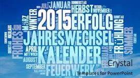  Presentation with congratulation - Cool new presentation theme with congratulation slip - blue sky and white clouds backdrop and a light blue colored foreground