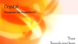  Presentation with orange abstract - Presentation design having congratulation slip - orange abstract ribbon background background and a gold colored foreground