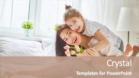  Presentation with daughter mother - Audience pleasing presentation consisting of congratulations - happy mother's day child daughter backdrop and a coral colored foreground